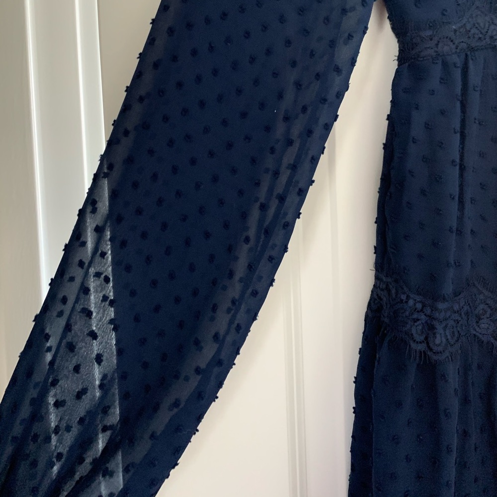 Navy long sleeve lulus dress